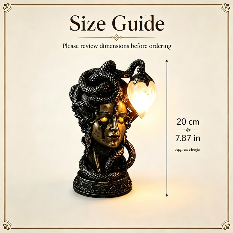 Gothic Greek Mythology Medusa Table Lamp & Wall Lamp