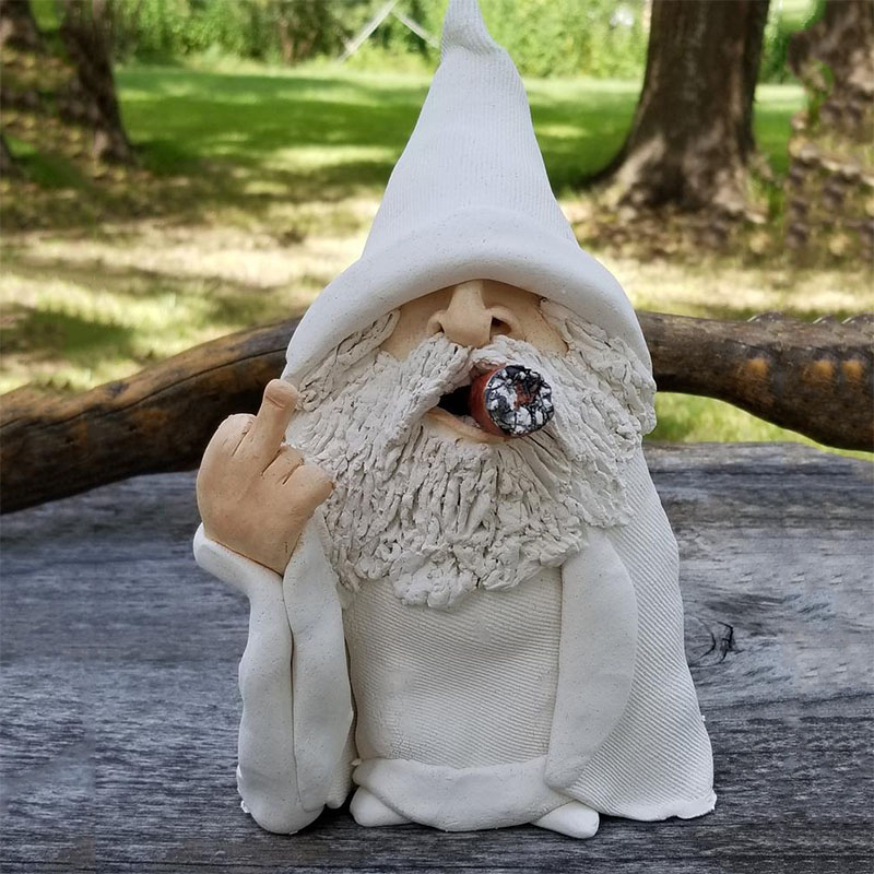 Funny Wizard Garden Statue Gnome