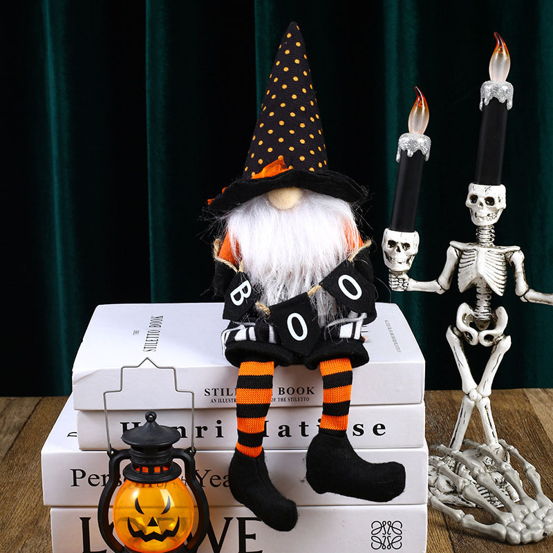 Handcrafted Halloween Cute Collectible Figurine Gnome Plush