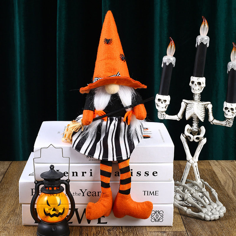 Handcrafted Halloween Cute Collectible Figurine Gnome Plush