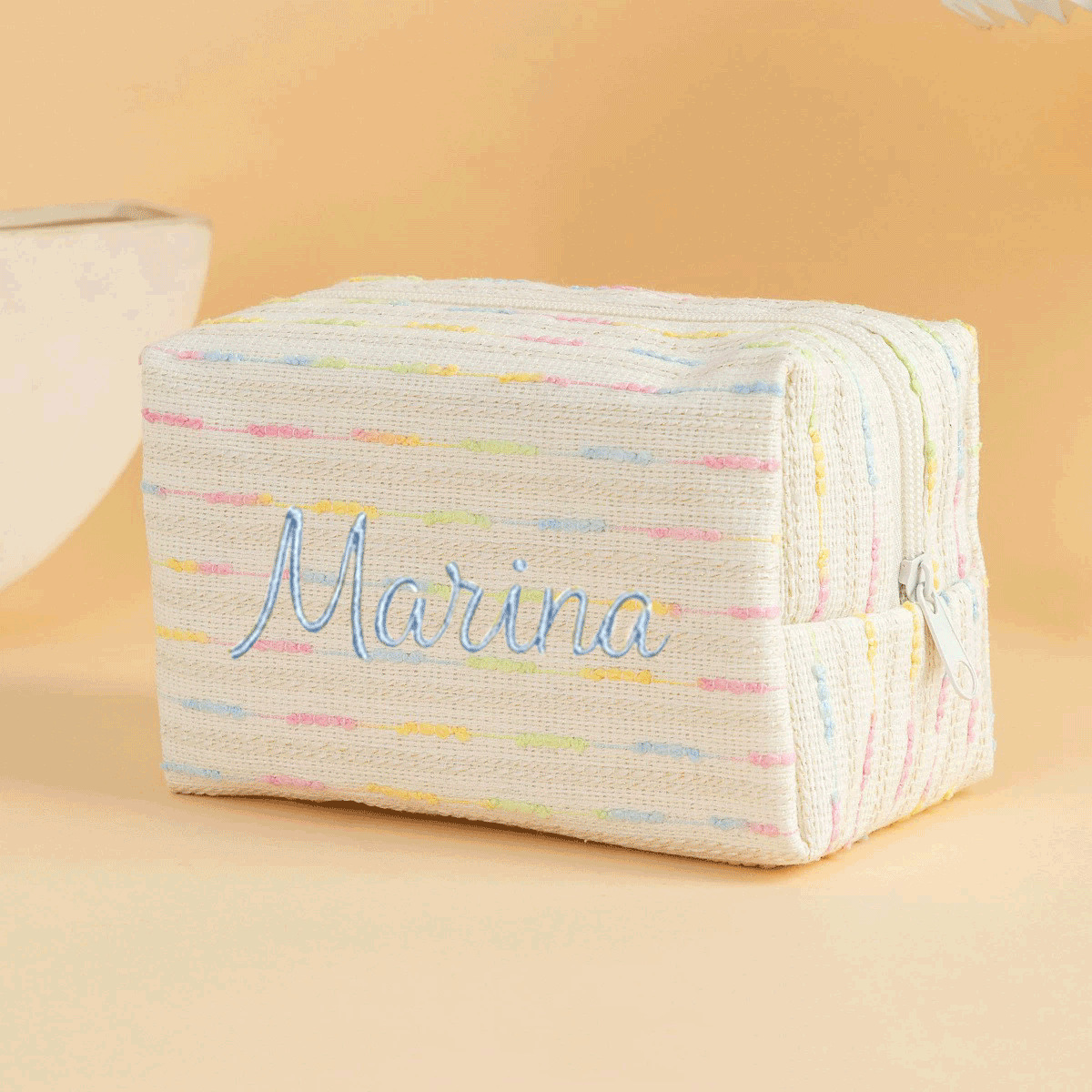 Personalized Embroidered Makeup Bag
