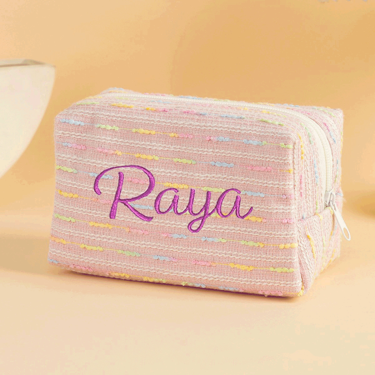 Personalized Embroidered Makeup Bag
