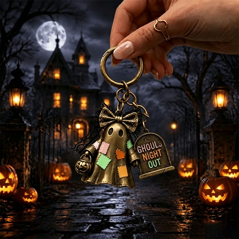 🔥Halloween Spirit Boo Crew Ghost Keychain