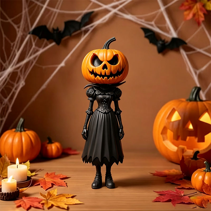 Halloween Pumpkin Figurine Decoration