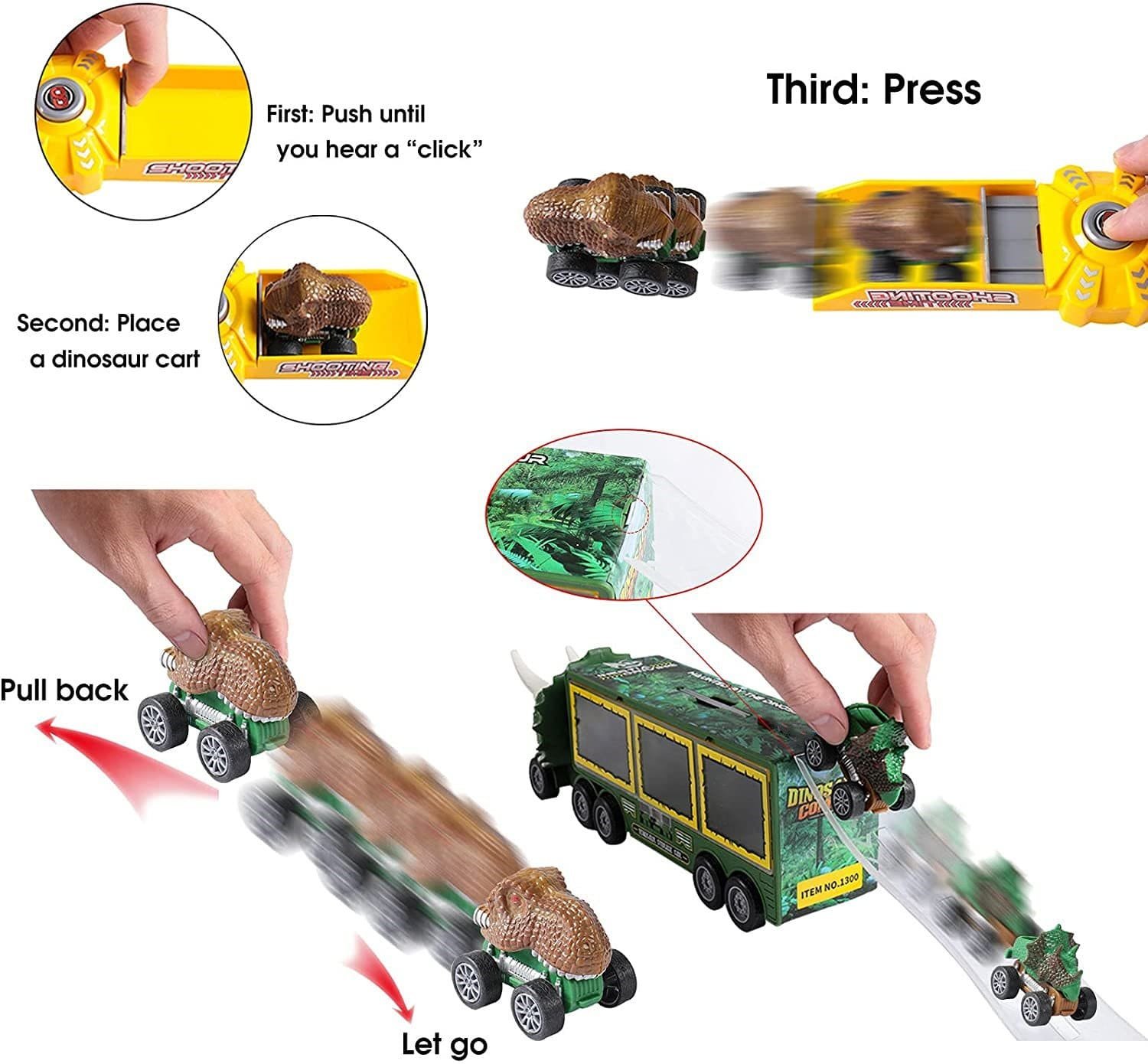 Big pre-Christmas sale! Dinosaur Musical Transporter（Buy 1 and get a 12-piece dinosaur kit）