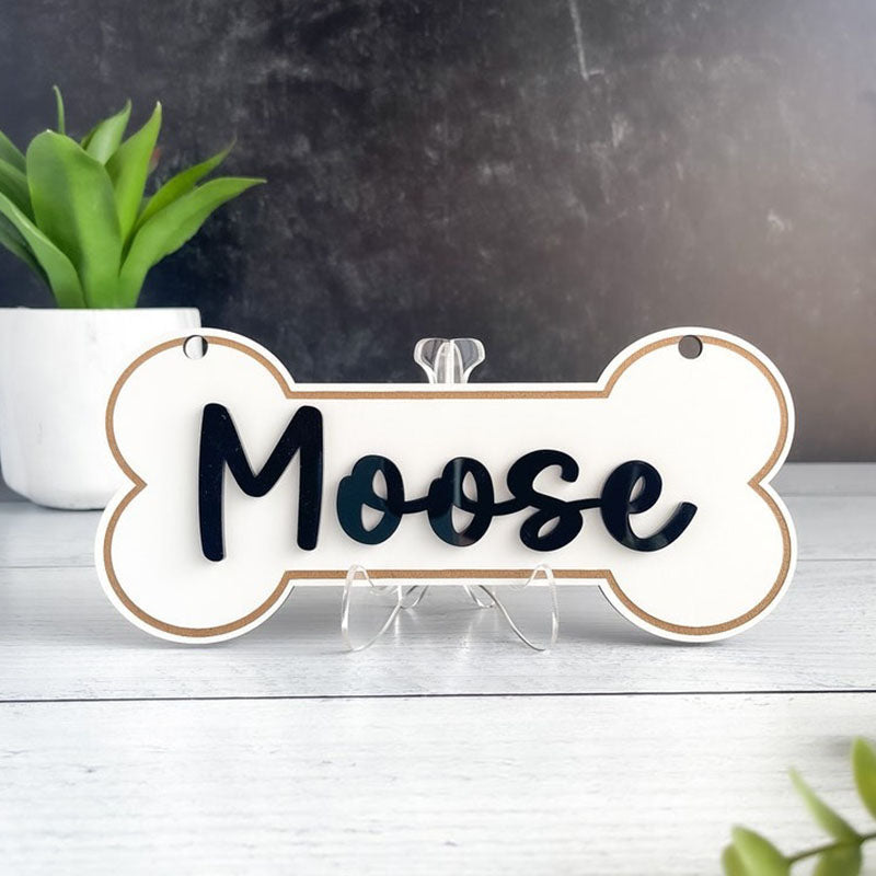 Personalized Crate Sign, Custom Dog Decor, Hanging Crate Sign, Custom Crate Sign, Dog Bone Sign