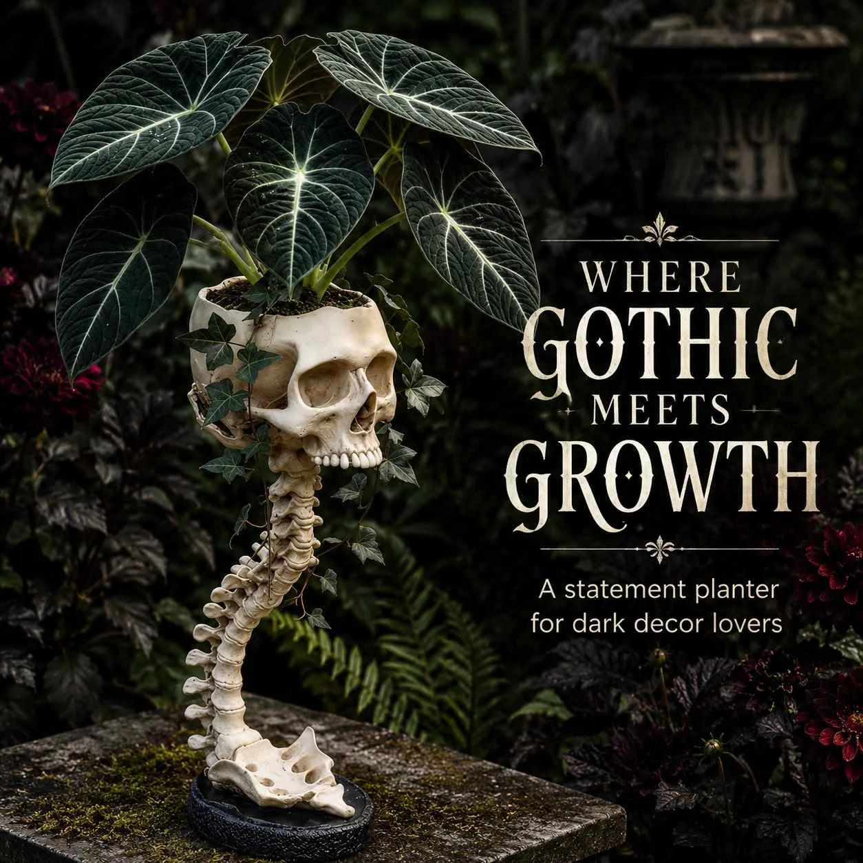 💥 Flash Sale 50% OFF 💀 Skull Planter Bold Decor for Plant Lovers