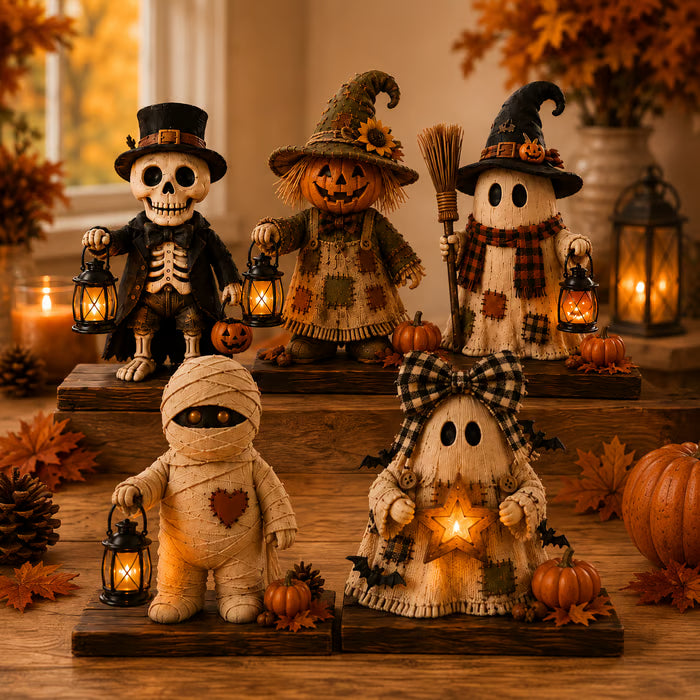 Rustic Halloween Shelf Sitter Set