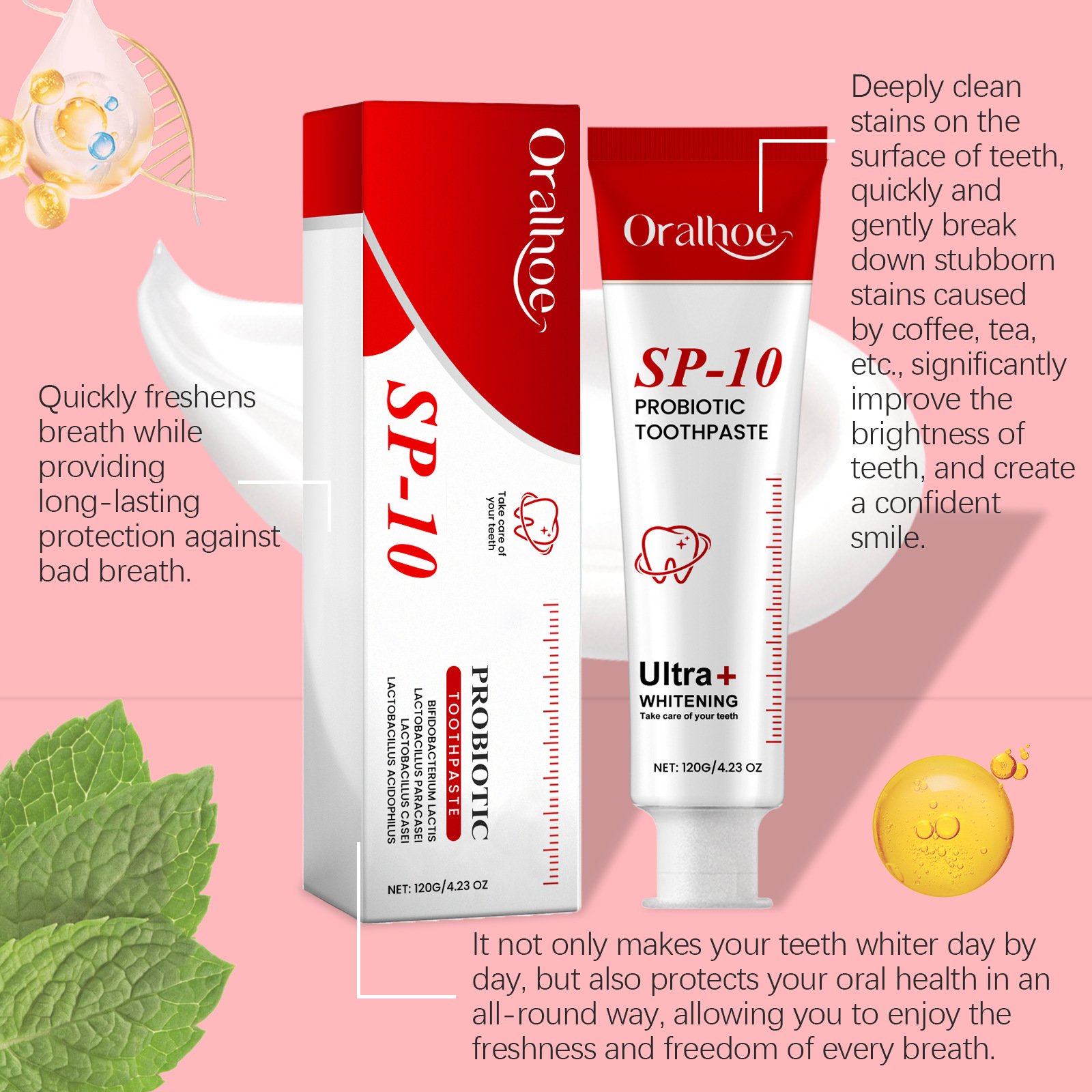 🏆Flash Sale⚡ 50K+ SOLD! Almost Gone-💥🔥 Super Probiotic Toothpaste Spring Mint Burst – Strengthens Enamel, Brightens Smile & Delivers Long-Lasting Freshness,Best Gifts