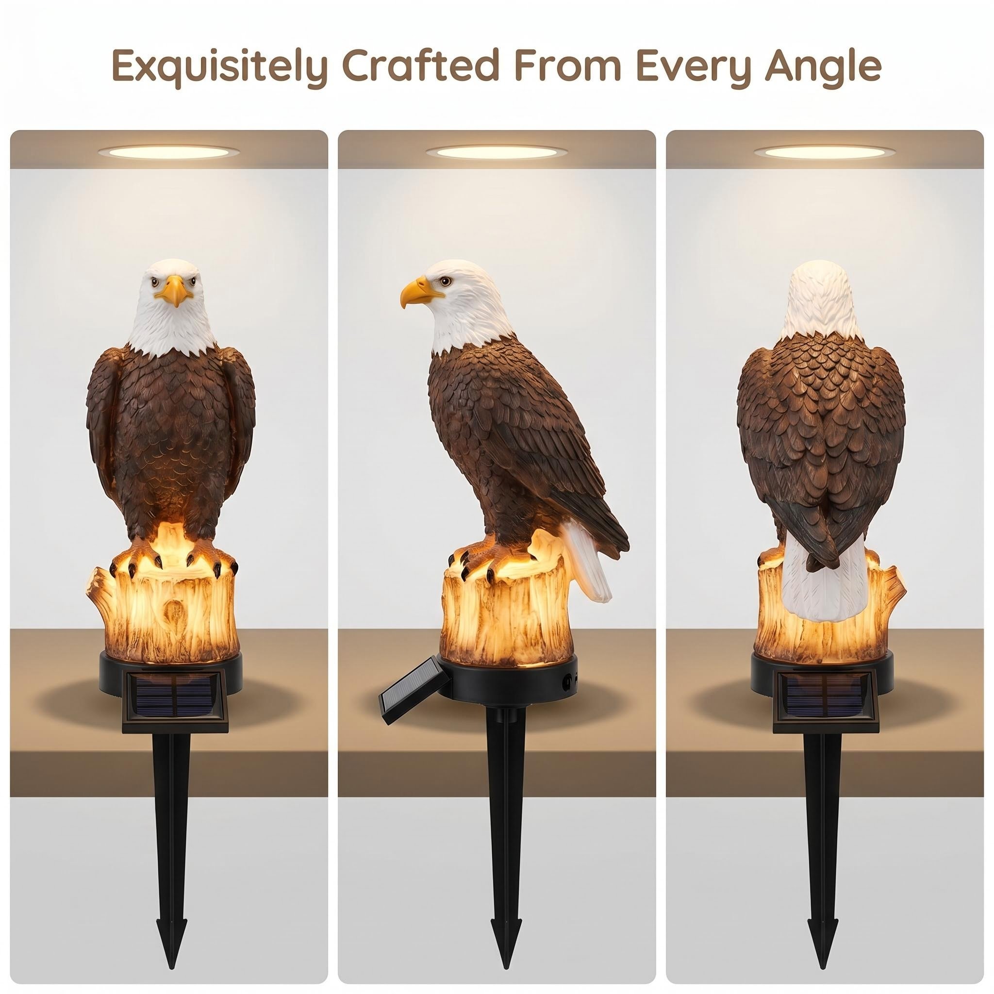 Solar Eagle Garden Light – Glowing Outdoor Yard Decor