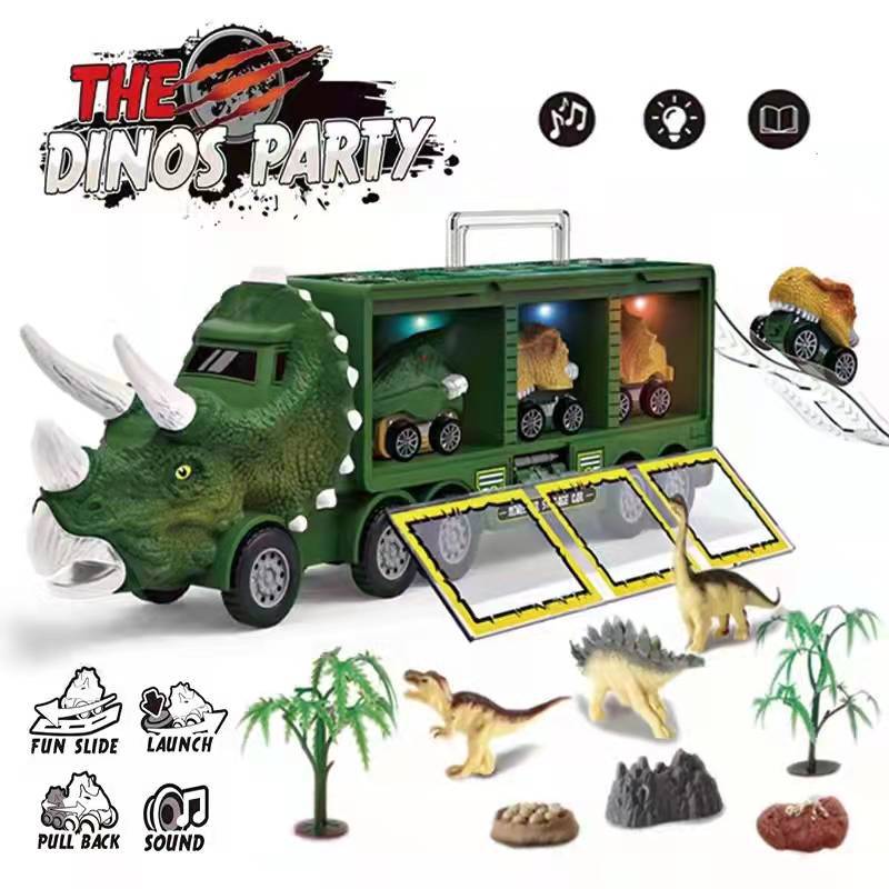 Big pre-Christmas sale! Dinosaur Musical Transporter（Buy 1 and get a 12-piece dinosaur kit）
