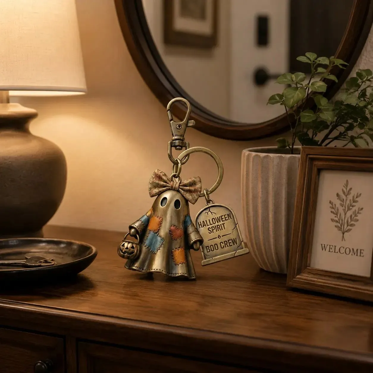 🔥Halloween Spirit Boo Crew Ghost Keychain