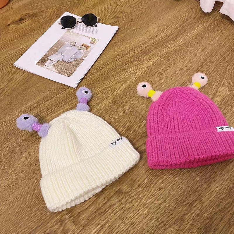 HOT SALE - 49% OFFWinter Parent-Child Cute Glowing Little Monster Knit Hat
