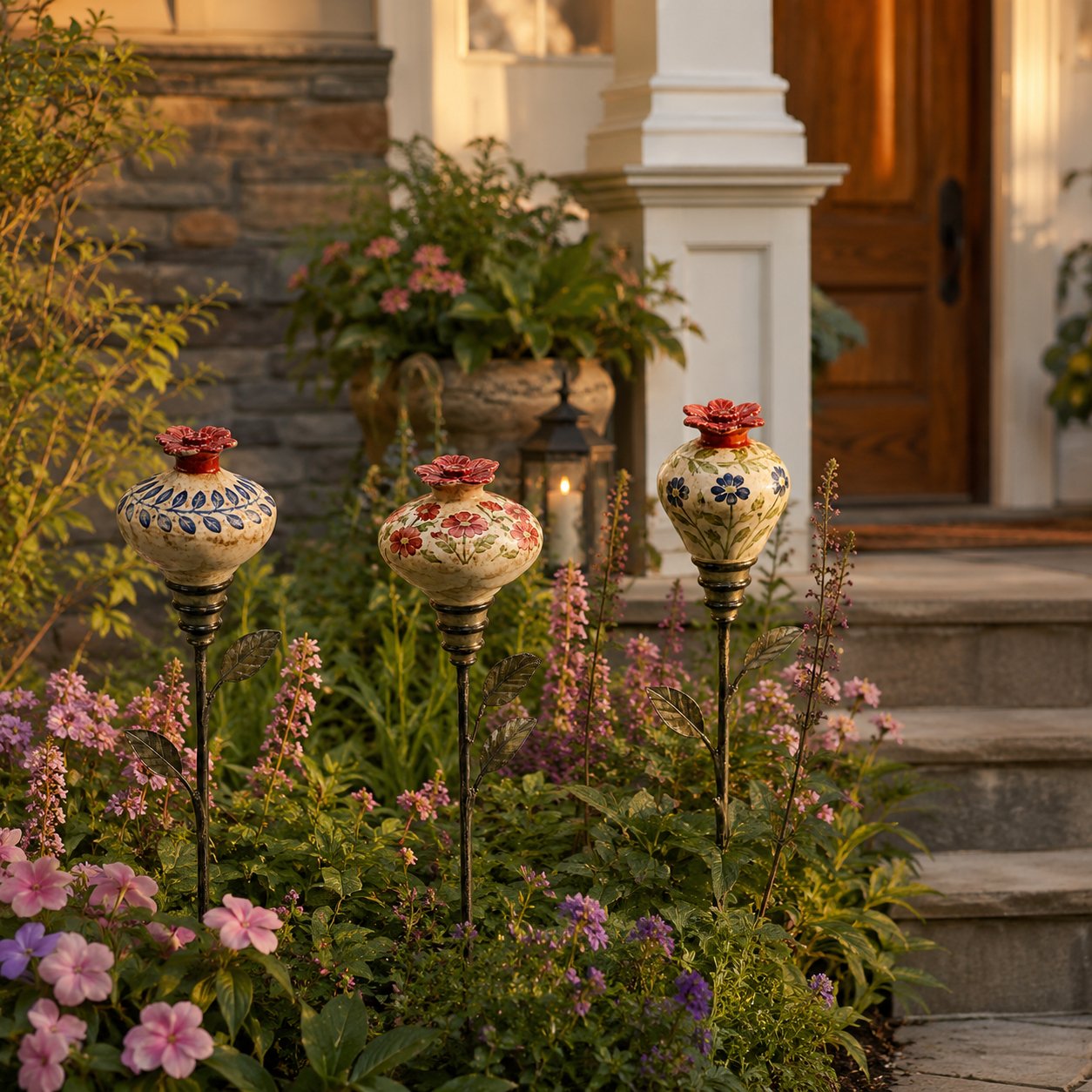 DOMIPLE | 💥 LAST DAY 49% OFF – 🐦 Retro hummingbird feeder garden pole
