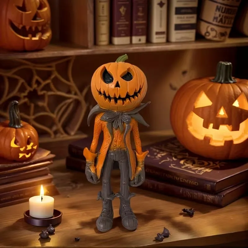 Halloween Pumpkin Man Figurine Decoration