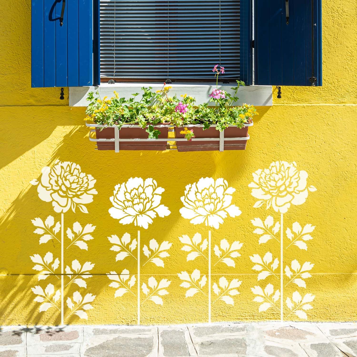Garden Fence Large Flower StencilsDIY Decoration