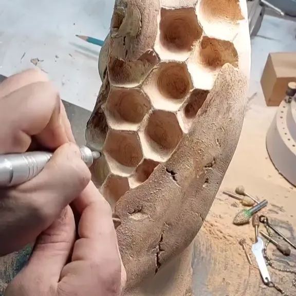 wooden honeycomb