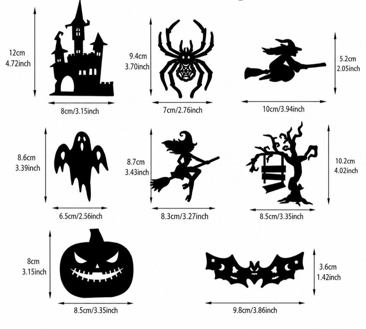 🎃Halloween Glow in Dark Wall Stickers🦇