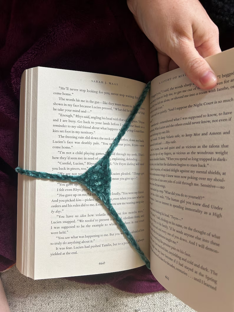 Handmade Crochet Book Clip