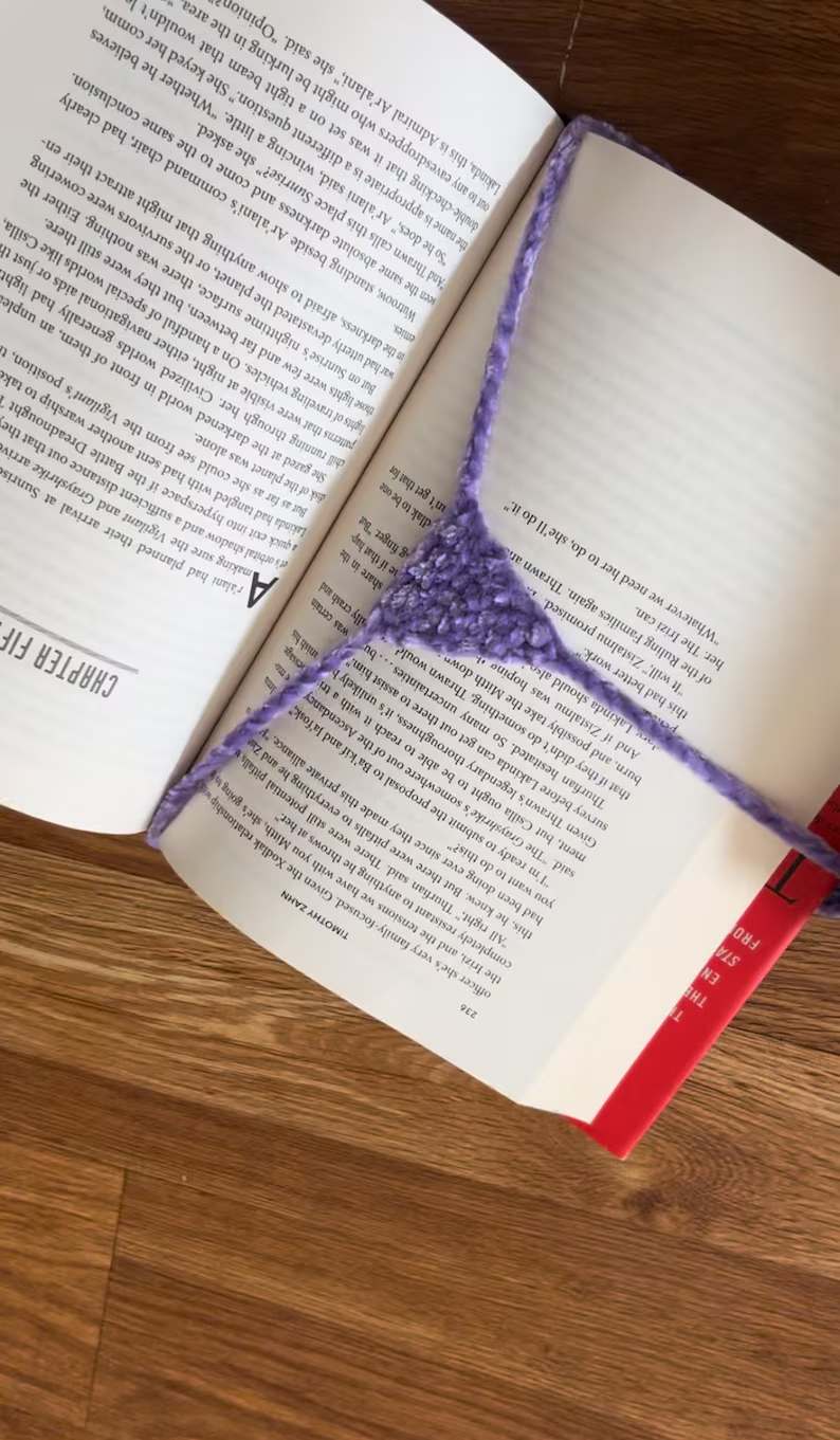 Handmade Crochet Book Clip