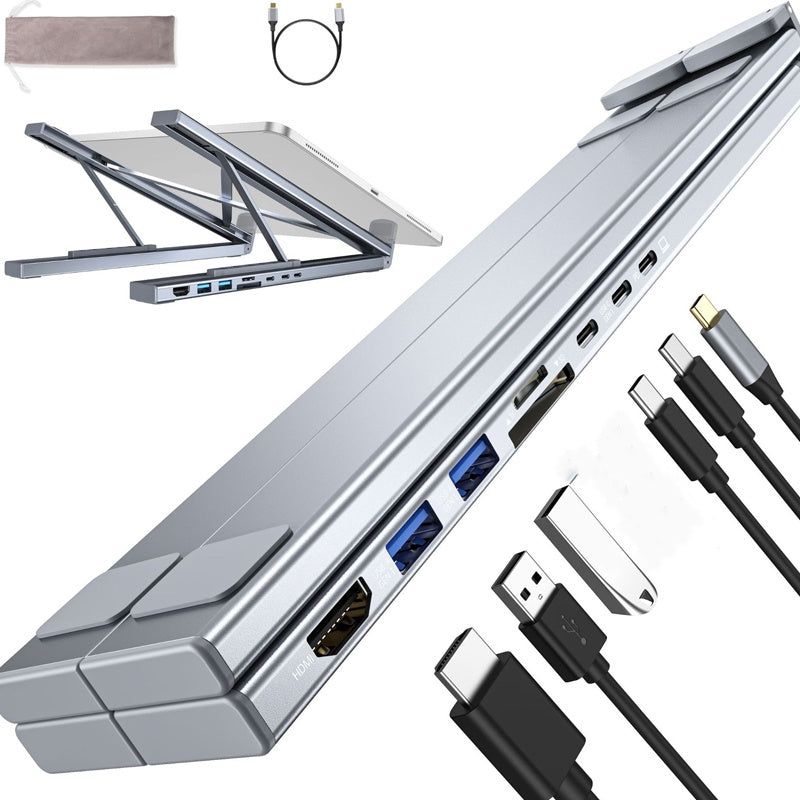 8 In 1 Docking Station Laptop Stand with 4K HDMI