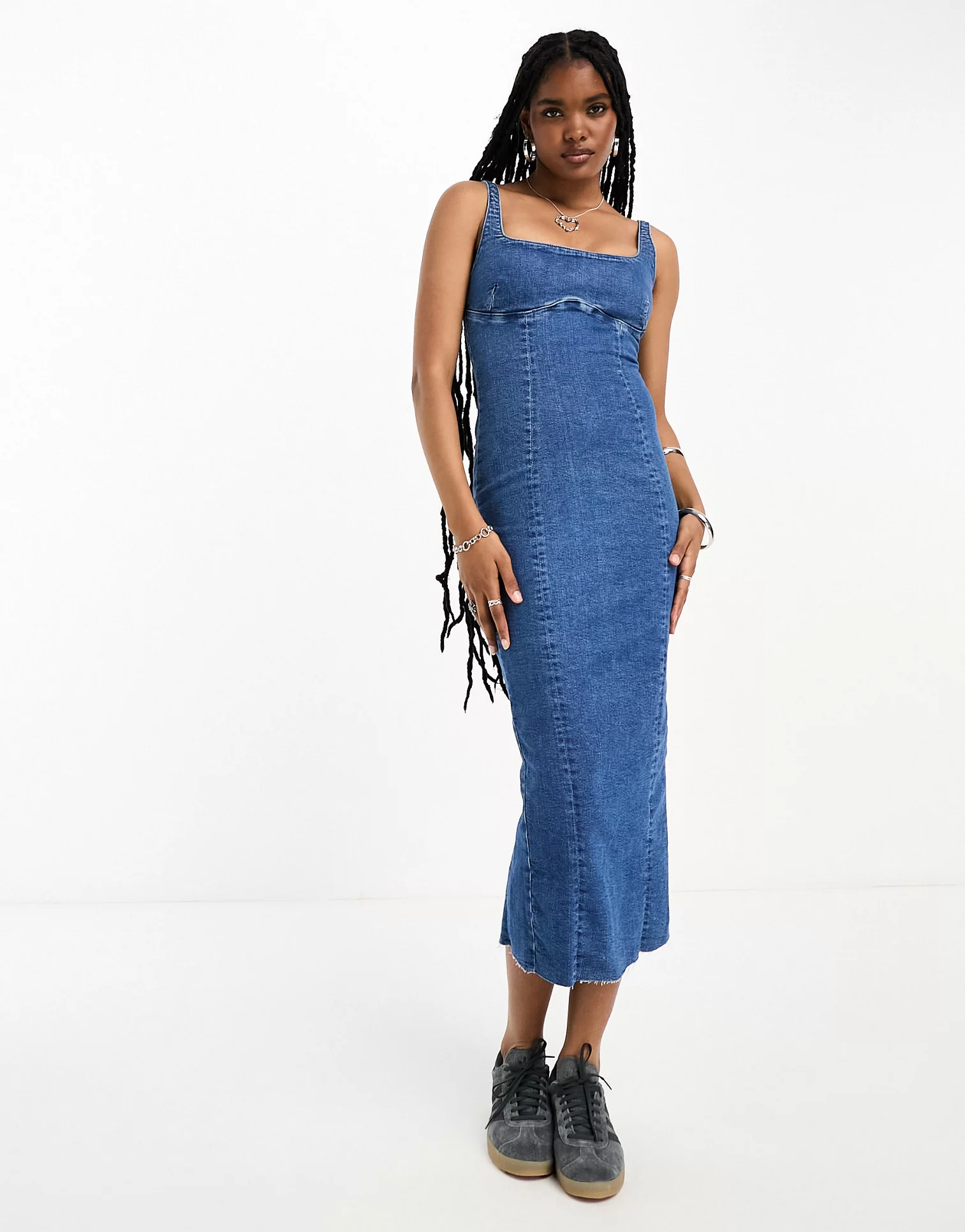 Denim Dress (Buy 2 Free Shipping)