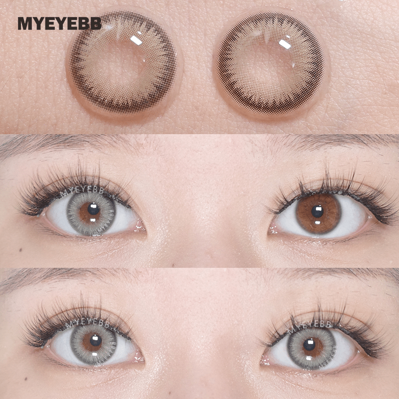 MYEYEBB Y2K Boho Grey Prescription Colored Contact Lenses - image 4
