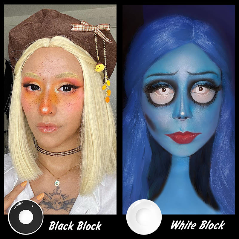 MYEYEBB White Block Prescription Cosplay Colored Contact Lenses - image 13