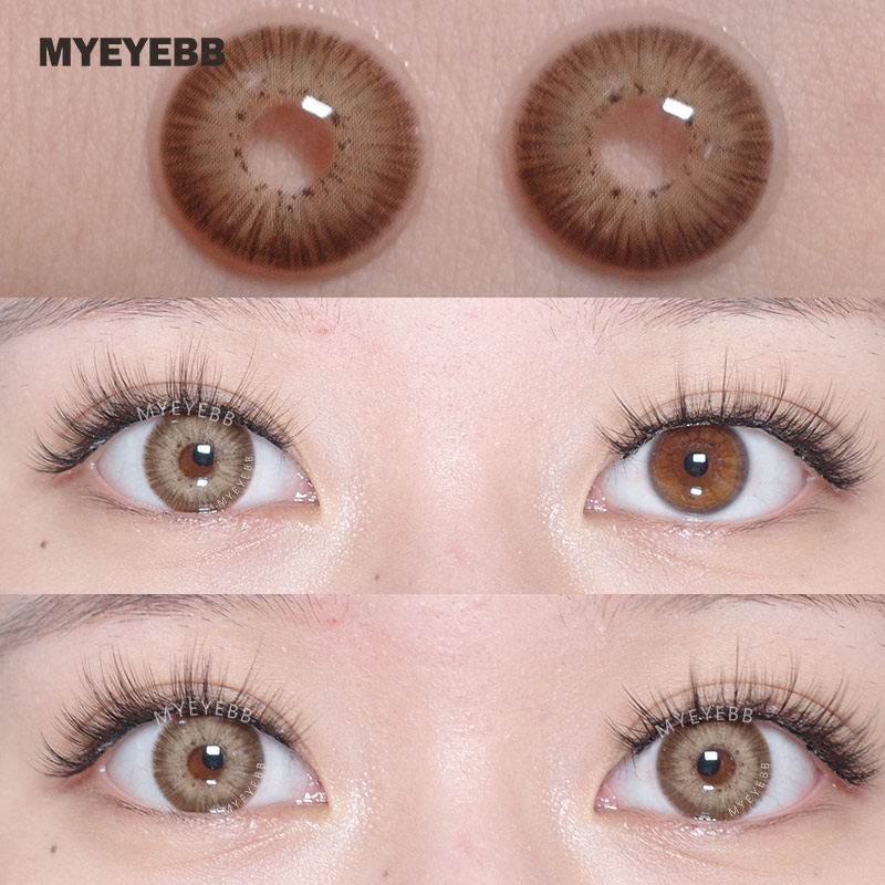 MYEYEBB New York III Brown Prescription Colored Contact Lenses - image 4