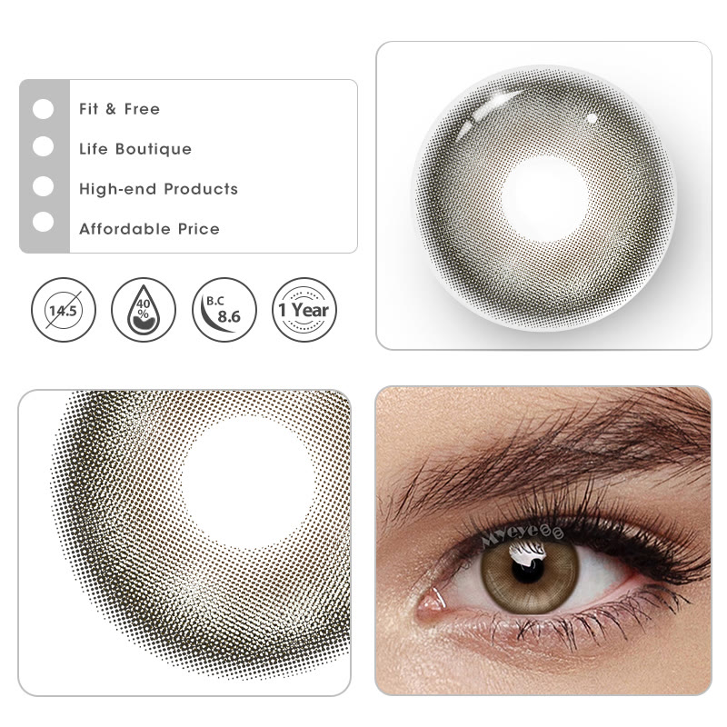 MYEYEBB Lunar Grey Colored Contact Lenses - image 5