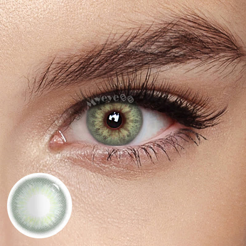 MYEYEBB DNA Taylor II Green Prescription Colored Contact Lenses - DNA II Green - -8.00 - FC289_GN - image 1