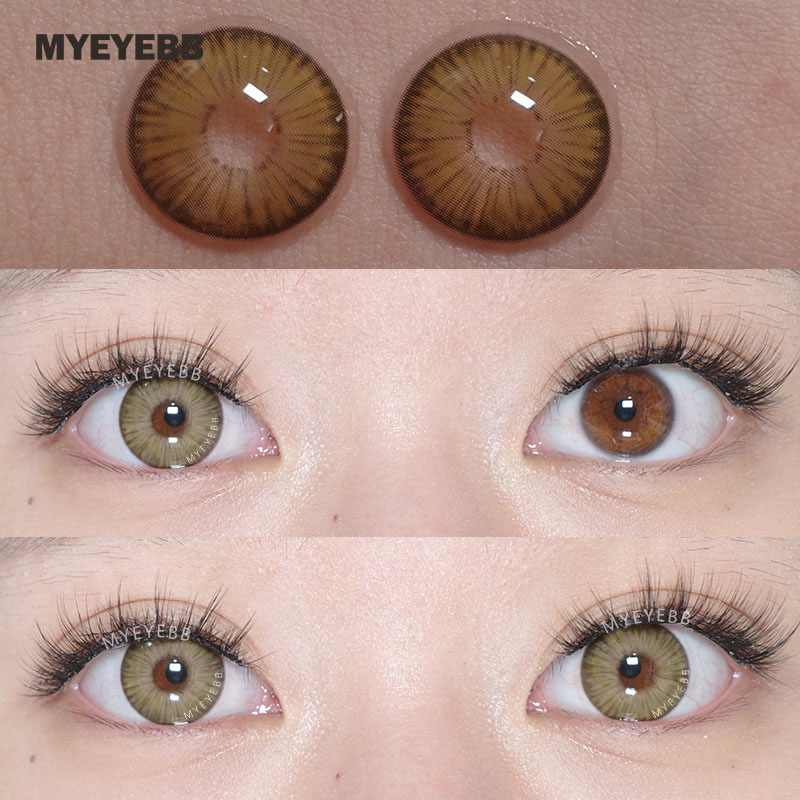 MYEYEBB New York II Appeal Grey Brown Prescription Colored Contact Lenses - image 5