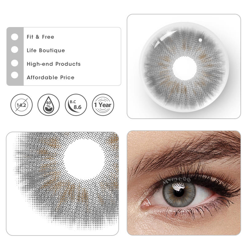 MYEYEBB Angeles Grey Colored Contact Lenses - image 5