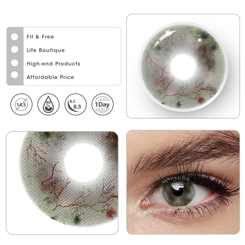 MYEYEBB Rotten Soul Green Cosplay Colored Contact Lenses丨1 Day - image 7