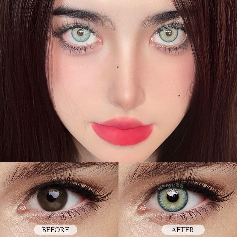 MYEYEBB Twilight Green Colored Contact Lenses - image 12