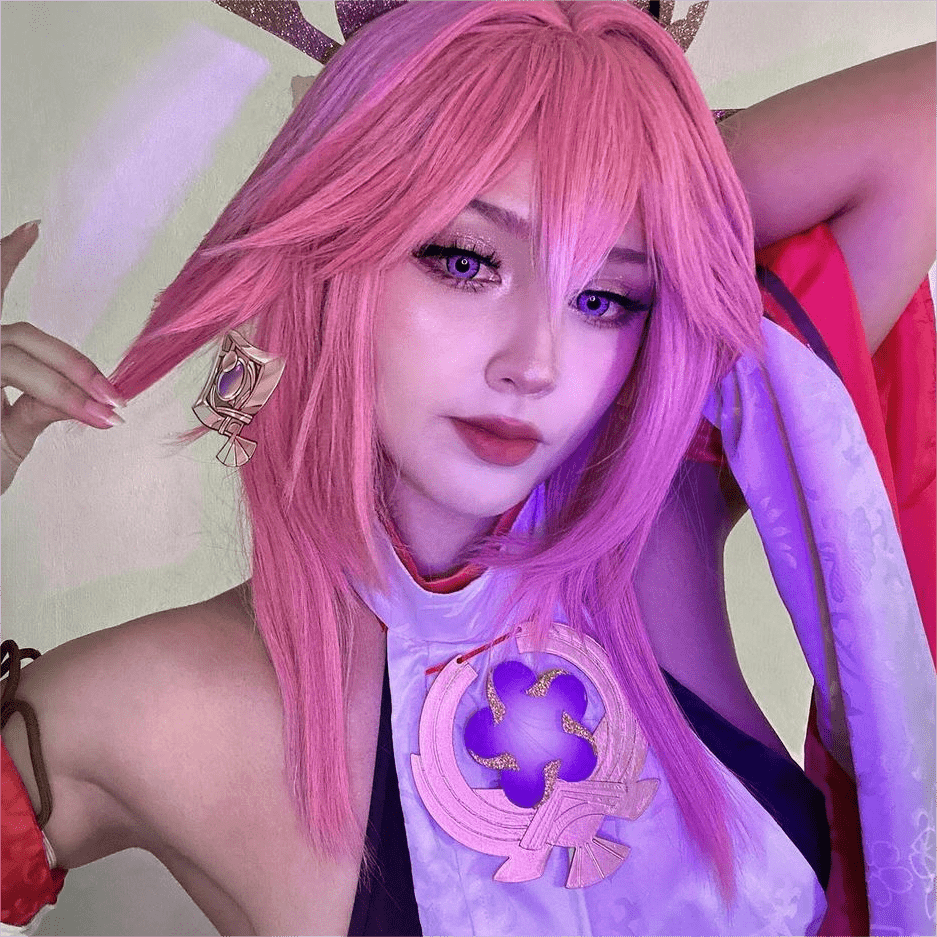 MYEYEBB Miracle TimesII Purple Prescription Cosplay Colored Contact Lenses  - image 3