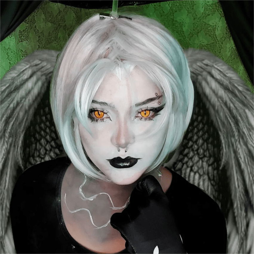 MYEYEBB Blind Dragon Maid Prescription Cosplay Colored Contact Lenses - image 6