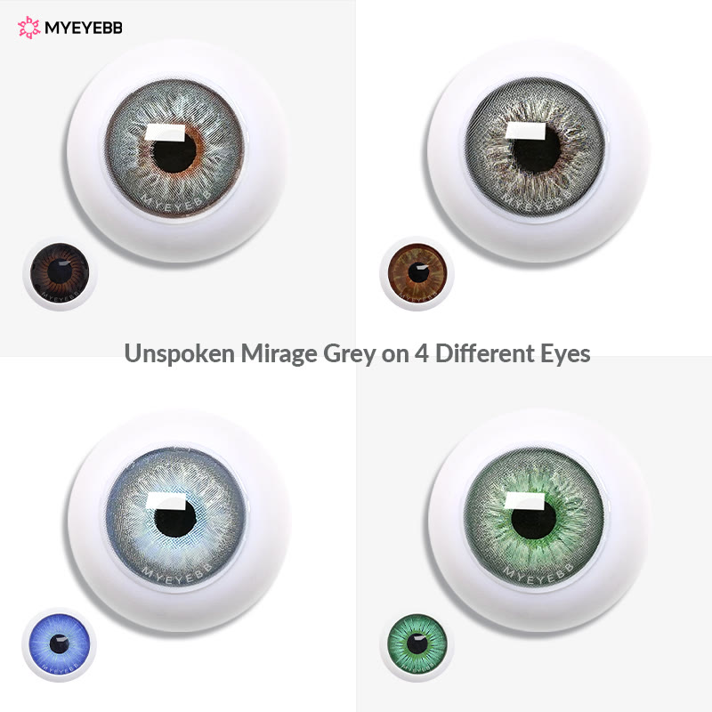 MYEYEBB Unspoken Mirage Grey Prescription Colored Contact Lenses - image 8