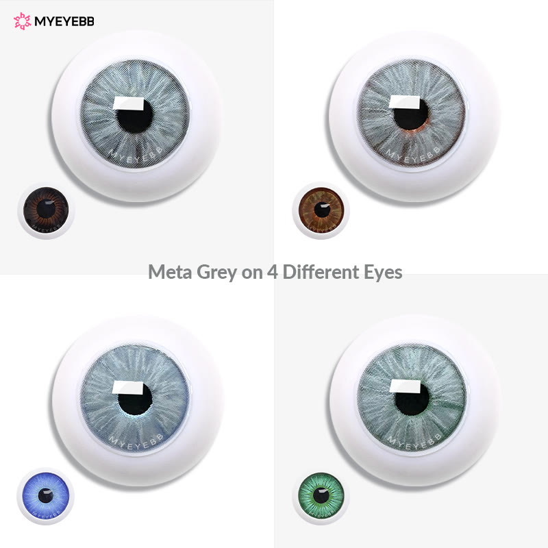 MYEYEBB Meta Grey Prescription Colored Contact Lenses - image 11