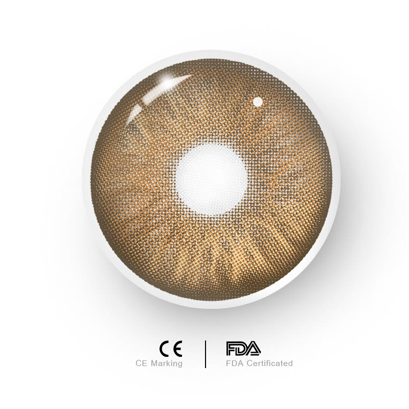 MYEYEBB Mint Brown Prescription Colored Contact Lenses - image 5