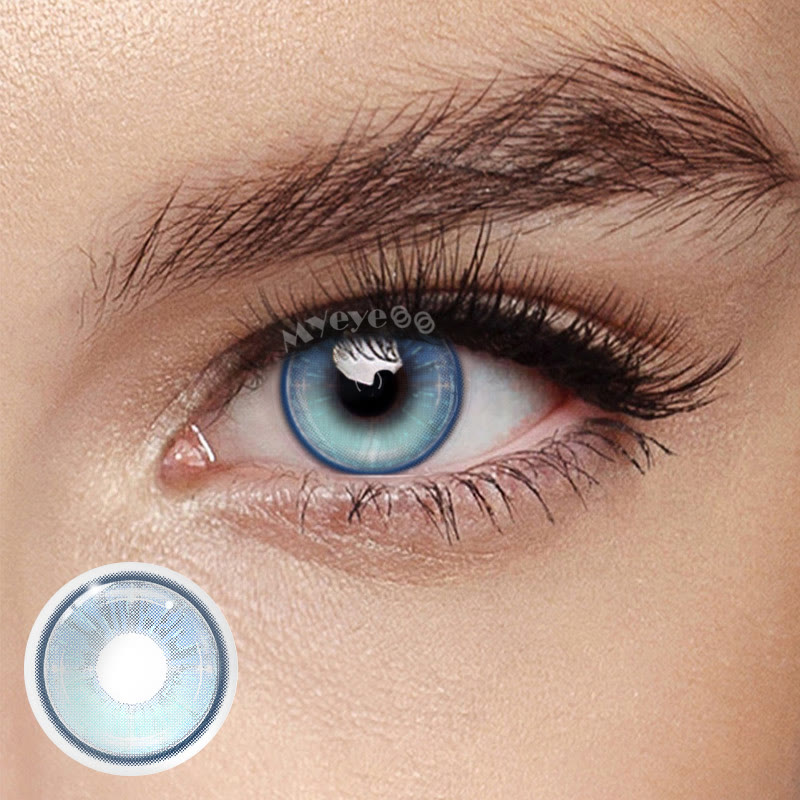 MYEYEBB Vista Blue Prescription Colored Contact Lenses - Vista Blue - -8.00 - LM61_BU - image 1