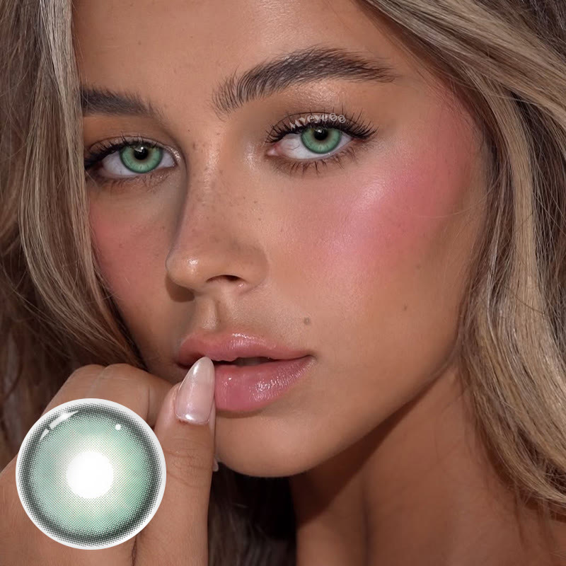 MYEYEBB Breeze Green Prescription Colored Contact Lenses - image 2