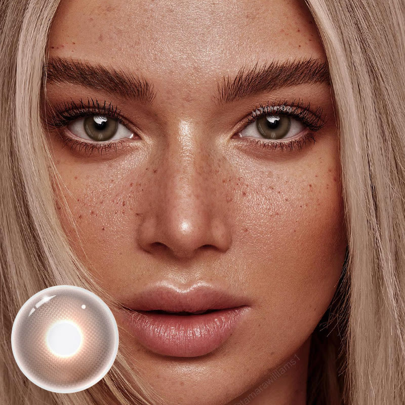 MYEYEBB Misty Orange Brown Prescription Colored Contact Lenses | 6 Months - image 2