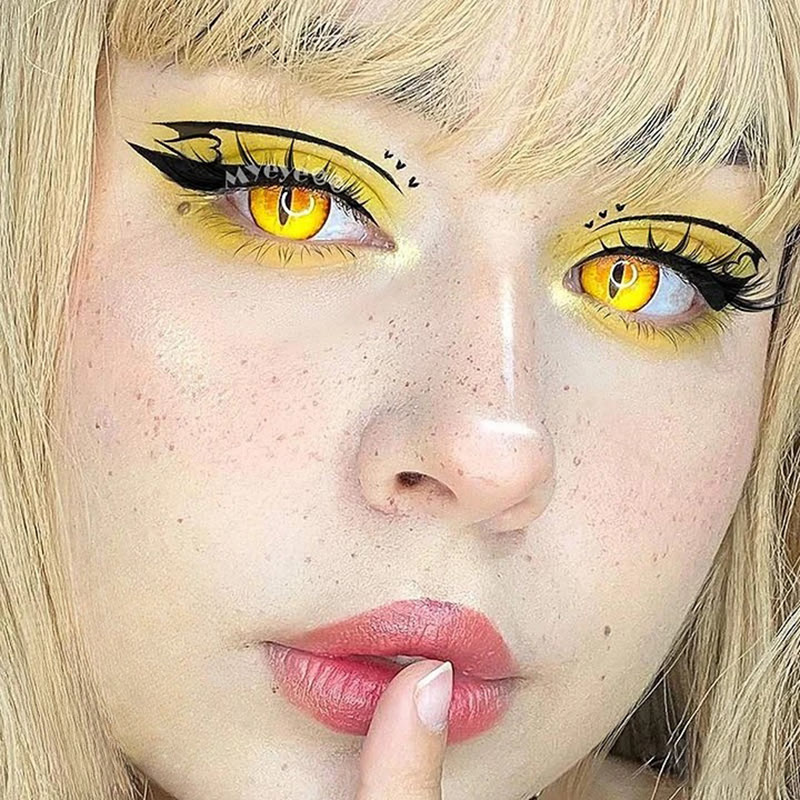 MYEYEBB Blind Dragon Maid Prescription Cosplay Colored Contact Lenses - image 10