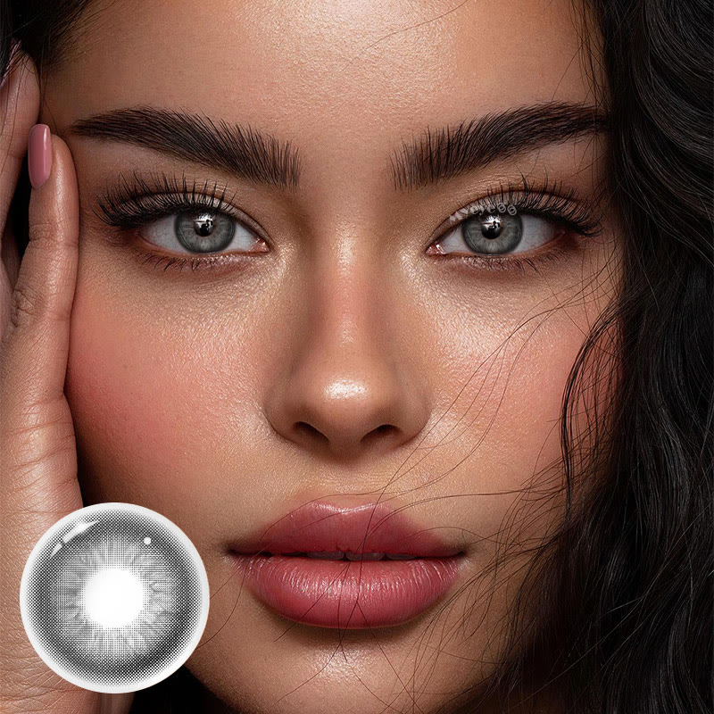 MYEYEBB Unspoken Mirage Grey Black Prescription Colored Contact Lenses - image 2