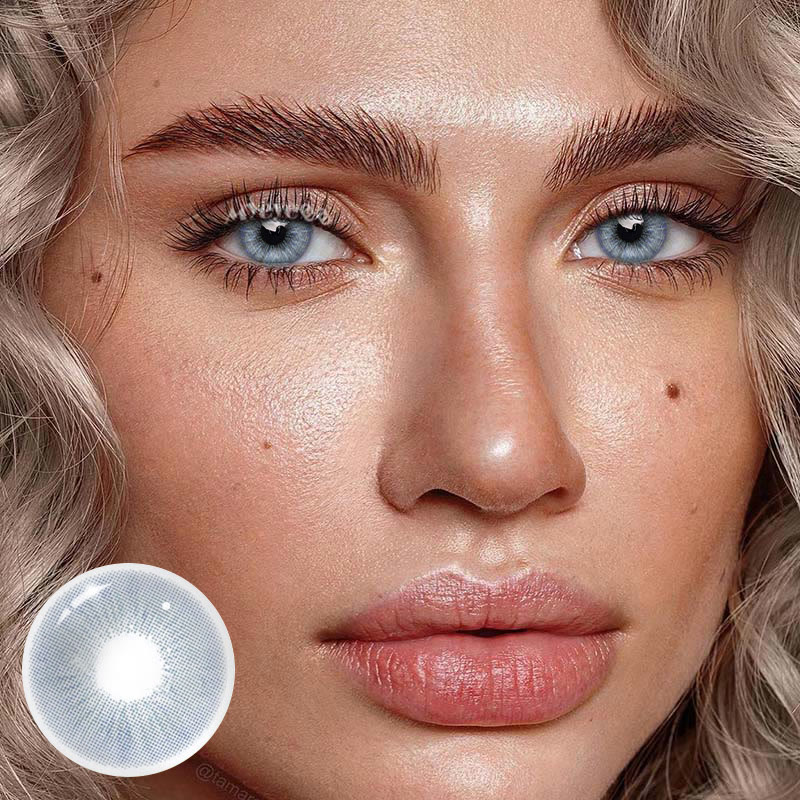 MYEYEBB Mar Iris Blue Colored Contact Lenses - image 2