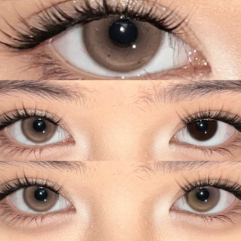 MYEYEBB Dusty Brown Prescrition Colored Contact Lenses | 6 Months - image 3