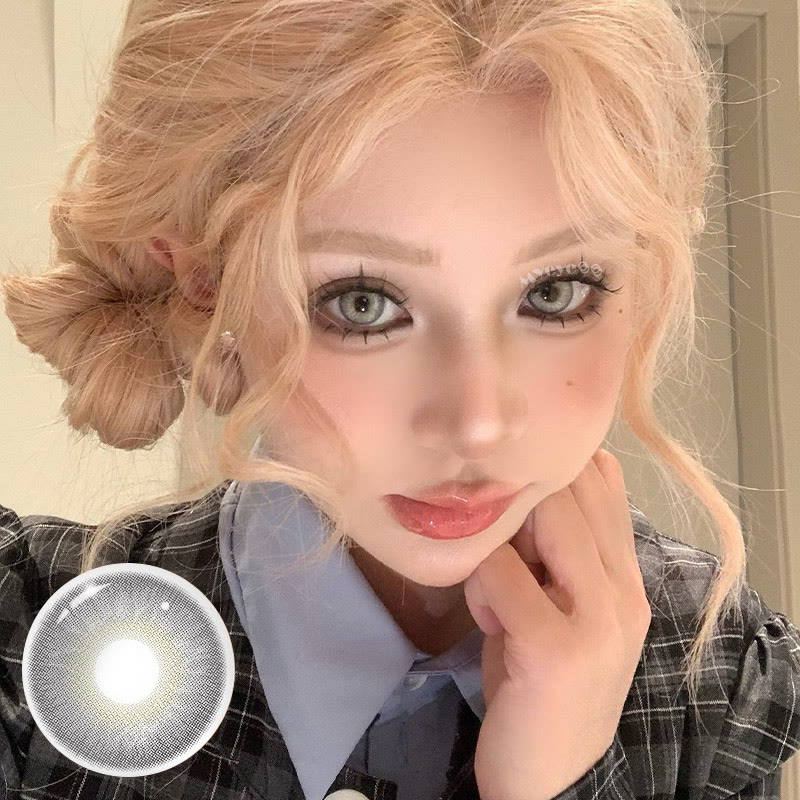 MYEYEBB Nocturne Grey Prescription Colored Contact Lenses丨6 Months - image 2