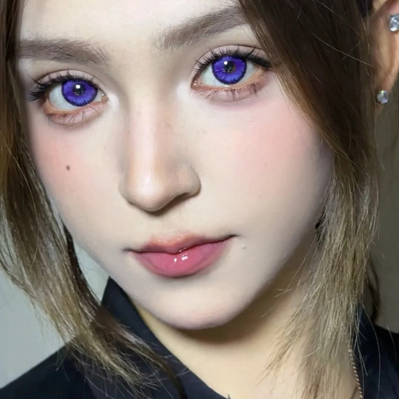 MYEYEBB Butterfly Petal Violet Prescrition Colored Contact Lenses丨6 Months - image 5