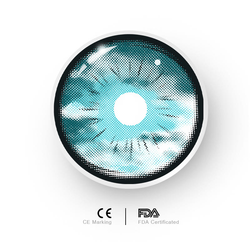 MYEYEBB Cursed Blue Cosplay Colored Contact Lenses - image 11